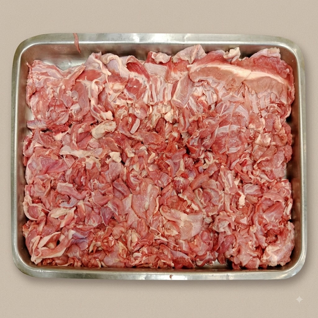 Mutton Boneless Flanks & Meat Strips (Pallay)